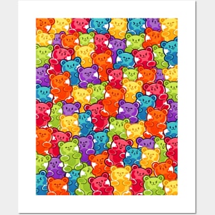 Rainbow Gummy Bears Posters and Art